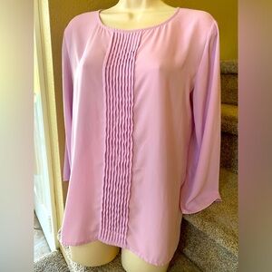 Ann Taylor soft peony pink blouse